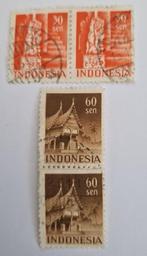 Indonesië 1949 - ZBL 27+31 - Tempels en Woningen, Postzegels en Munten, Ophalen of Verzenden, Gestempeld, Zuidoost-Azië