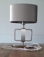 Tafellamp zilver 30x15x45 met lampenkap krokodil, Ophalen, Zo goed als nieuw, Metaal, Minder dan 50 cm