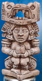 Azteken sculptuur. Oud.  Ouderdoms patina. 11.5 cm. Keramiek, Antiek en Kunst, Kunst | Niet-Westerse kunst, Ophalen