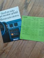 Nissan auto stereo  brochure 1986 + prijslijst, Nissan, Ophalen of Verzenden, Zo goed als nieuw, Nissan