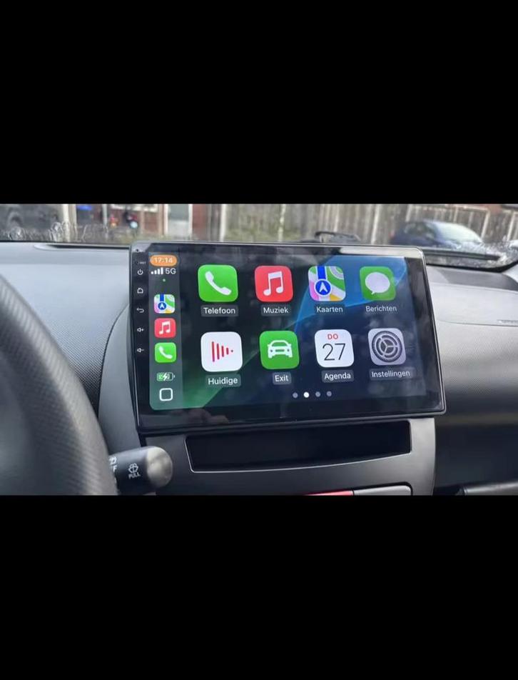 Carplay+Installatie Citroën C1, Toyota Aygo, Peugeot 107, Auto diversen, Autoradio's, Nieuw, Ophalen