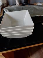 Vier vierkante bakjes, Ophalen of Verzenden, Aardewerk, Overige stijlen, Schaal of Schalen