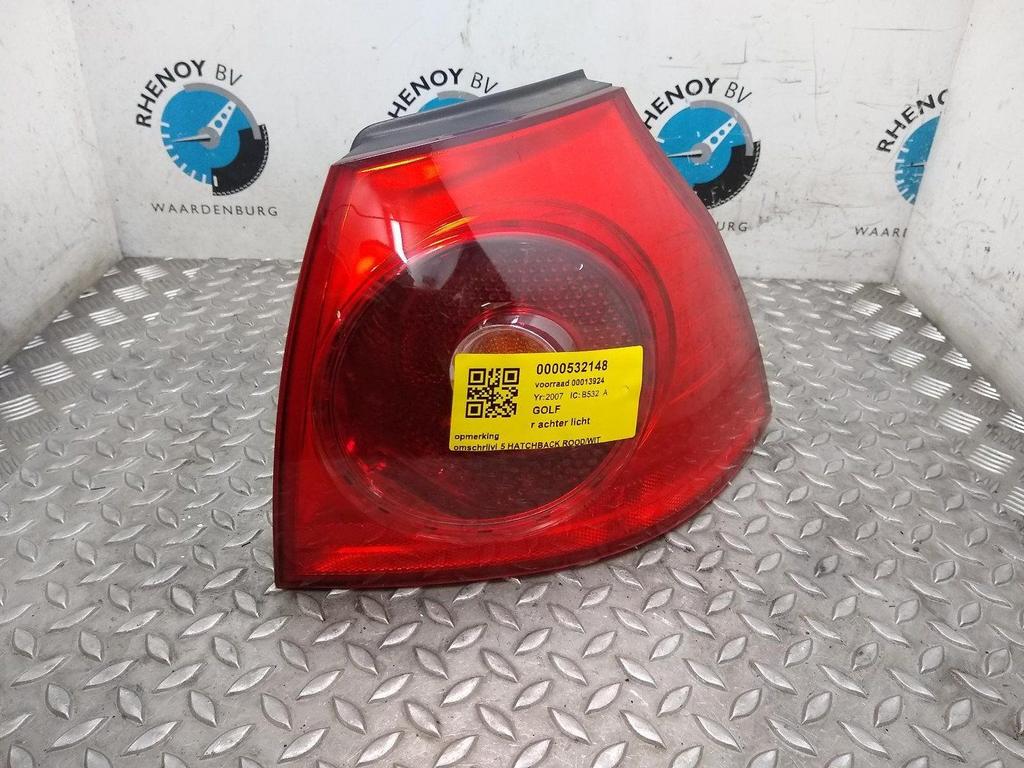 VOLKSWAGEN GOLF 1.4 TSI GT SPORT BNS ACHTERLICHT R 2007, Auto-onderdelen, Verlichting, Gebruikt, ARN erkend, Stiba lid, Erkend duurzaam