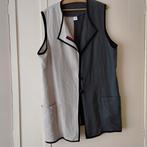100% linnen vest/hesje  "Geesje Sturre model" Tweekleurige., Zwart, Maat 42/44 (L), Nieuw, Ophalen of Verzenden