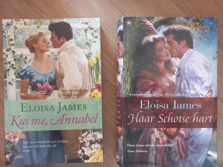 Eloisa James - "Kus me, Annabel" en "Haar Schotse hart", Boeken, Historische romans, Ophalen of Verzenden