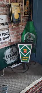 Leeuw bier brouwerij lantaarn lamp mancave bar, Verzamelen, Ophalen of Verzenden, Gebruikt, Lichtbak of (neon) lamp