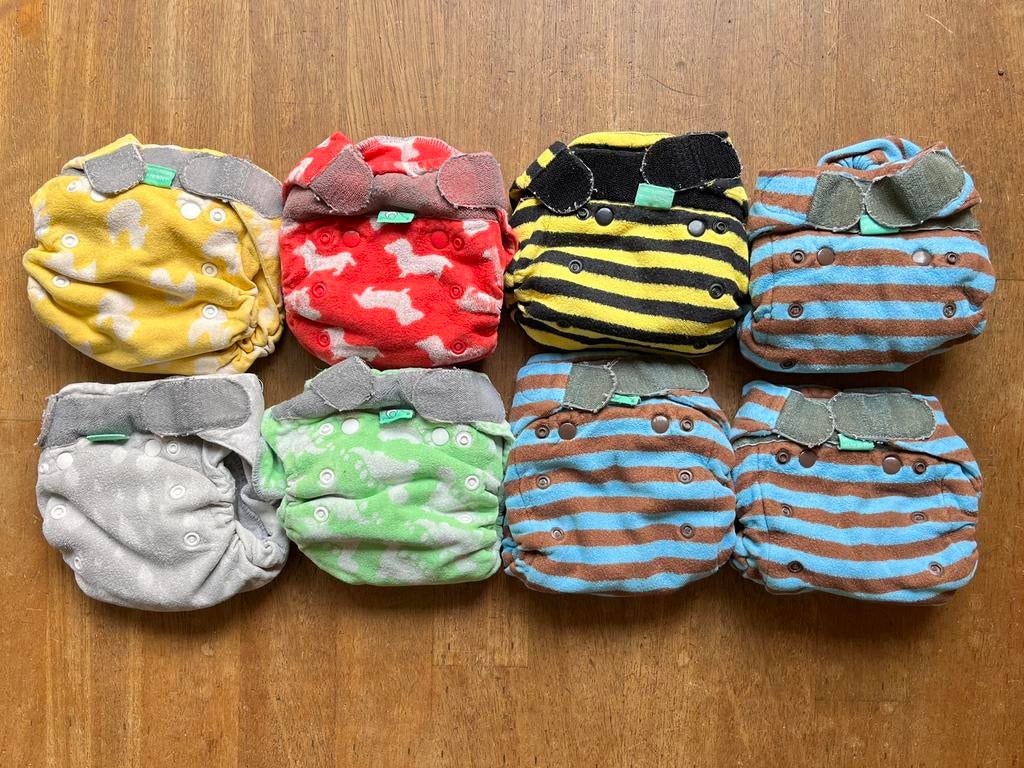 Set van 8 wasbare luiers Bamboozle Stretch van TotsBots, Ophalen of Verzenden, Gebruikt