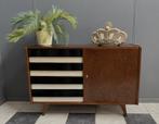 60 jaren grijs zwart 4 lade kast & 1 deur Jiri Jiroutek U458, Huis en Inrichting, Kasten | Ladekasten, Ophalen, Gebruikt, 100 tot 150 cm