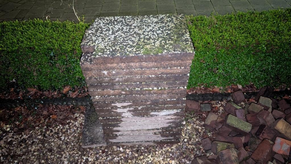 Grindtegels 60x30 gebruikt - Ophalen in Vught, Tuin en Terras, Tegels en Klinkers, Gebruikt, Ophalen of Verzenden, 10 m² of meer