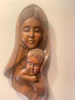 Houten moeder met kind, Antiek en Kunst, Ophalen