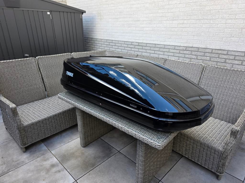 Thule Touring M Dakkoffer - Hoogglans Zwart - In topstaat!, Auto diversen, Dakkoffers, Ophalen, Zo goed als nieuw