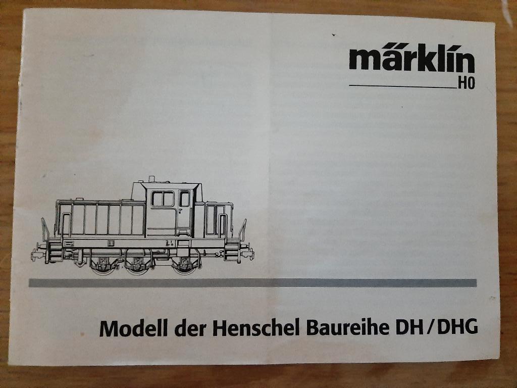 Marklin modell der henschel baureihe dh/ dhg boekje., Hobby en Vrije tijd, Modeltreinen | H0, Wisselstroom, Gebruikt, Märklin