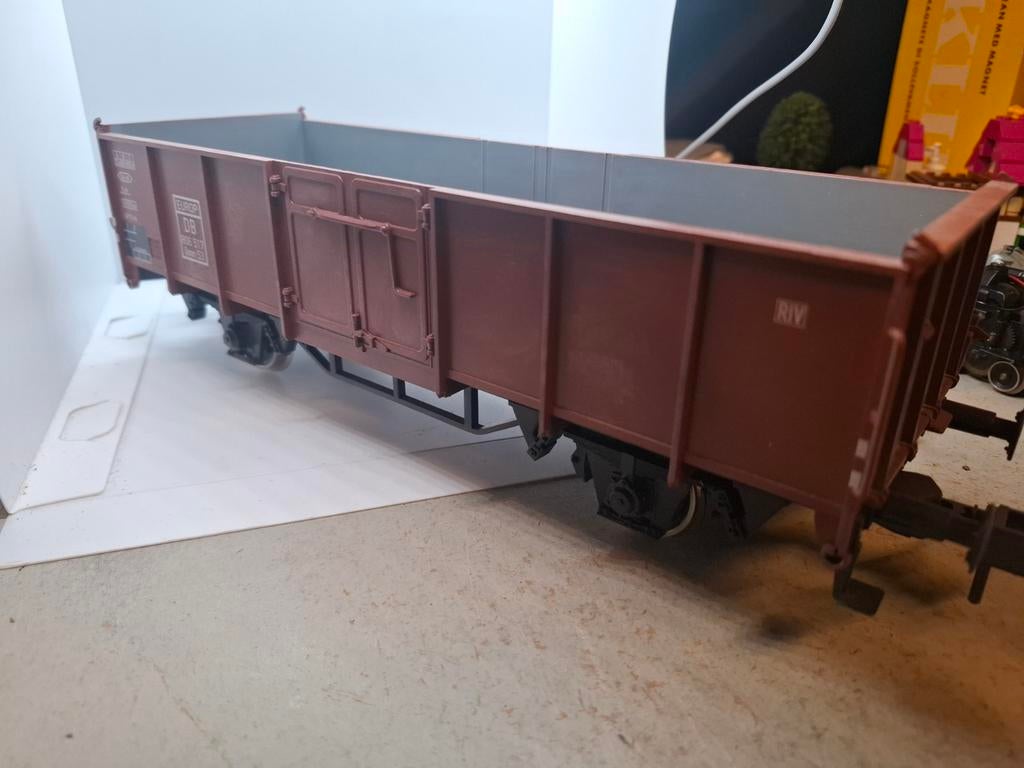 Marklin spoor 1 hogebak wagon db, Gelijkstroom of Wisselstroom, Wagon, Ophalen of Verzenden, Zo goed als nieuw