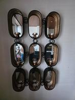 Countryfield Zwart-Gouden Waxinelichthouder met spiegel., 100 tot 150 cm, Nieuw, Ophalen of Verzenden, Rechthoekig