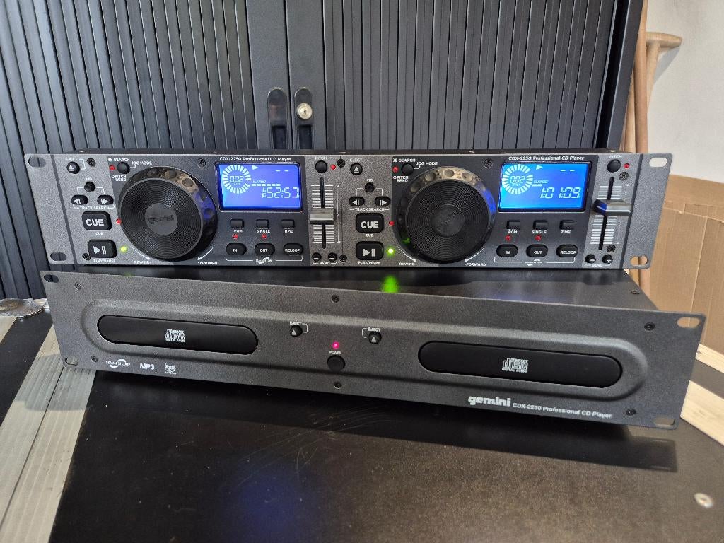 Gemini CDX-2250 Dubbele CD speler MP3 19 inch Rack mount, Muziek en Instrumenten, Dj-sets en Draaitafels, Ophalen of Verzenden