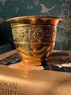 Vintage messing cachepot plantenpot  tiel holland bloempot, Ophalen of Verzenden