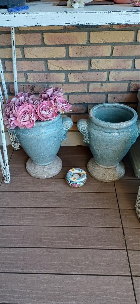 Aardewerk potten Anduze stijl, Ophalen, Zo goed als nieuw