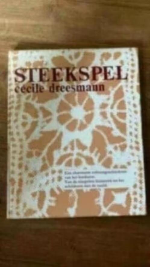 Steekspel (cultuurgeschiedenis borduren) Cecile dreesman, Boeken, Hobby en Vrije tijd, Zo goed als nieuw, Tekenen en Schilderen
