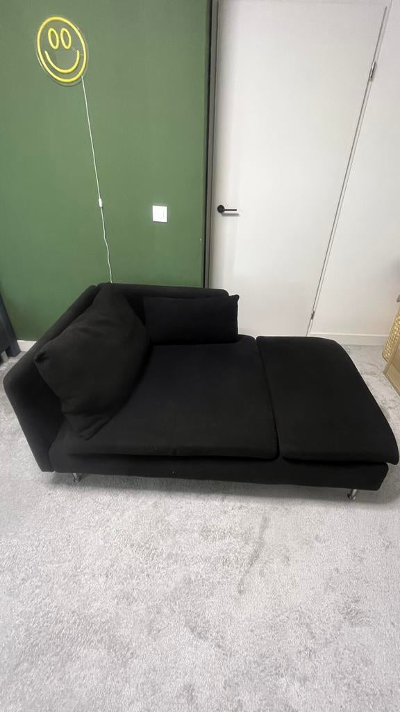 Bankje soderhamn ikea zwart, Huis en Inrichting, Banken | Sofa's en Chaises Longues, Ophalen of Verzenden, Gebruikt, Tweepersoons