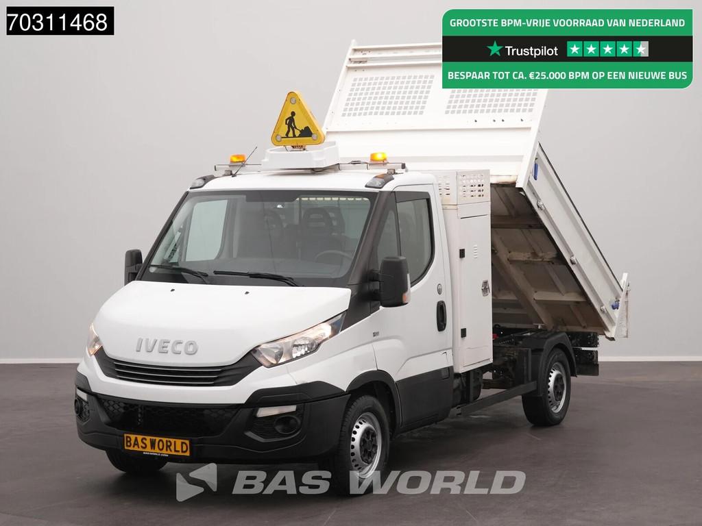 Iveco Daily 35S14 Automaat Kipper met Kist 3.5t trekhaak Air, Auto's, Bestelauto's, Automaat, Stof, Gebruikt, Euro 6