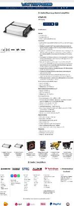 JL Audio JD400/4 4 kanaals versterker, Hifi-Focus, Aalsmeerderweg 173 1432 CL, Aalsmeer, Nieuw, Ophalen of Verzenden