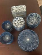 Xenos Blue Print Serviesset - Compleetnische patronen, Keramiek, Ophalen of Verzenden, Zo goed als nieuw, Overige stijlen