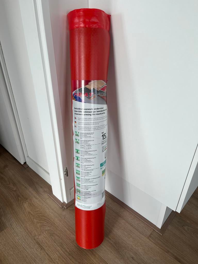 Heatfoil ondervloer laminaat vloerverwarming 15m², Kunststof, Overige typen, Nieuw, Ophalen of Verzenden