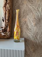 Fidrio Holland Glazen Vaas - Geel, Rood, Wit Spikkel Design, Ophalen, Overige kleuren, Minder dan 50 cm, Glas