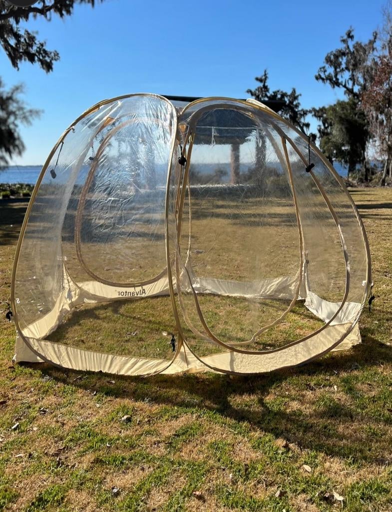 Pop-up bubbeltent, Ophalen