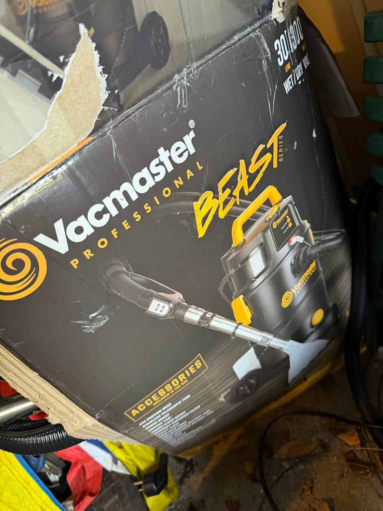 Vacmaster Professional Beast nat droog stofzuiger, Ophalen, Gebruikt, 1600 tot 2000 watt, Waterstofzuiger