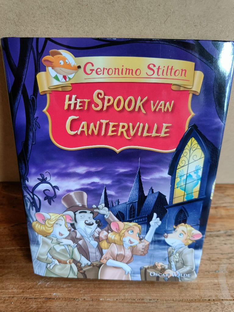 Geronimo Stiltton Het spook van Canterville, Ophalen of Verzenden, Zo goed als nieuw, Geronimo Stilton, Fictie