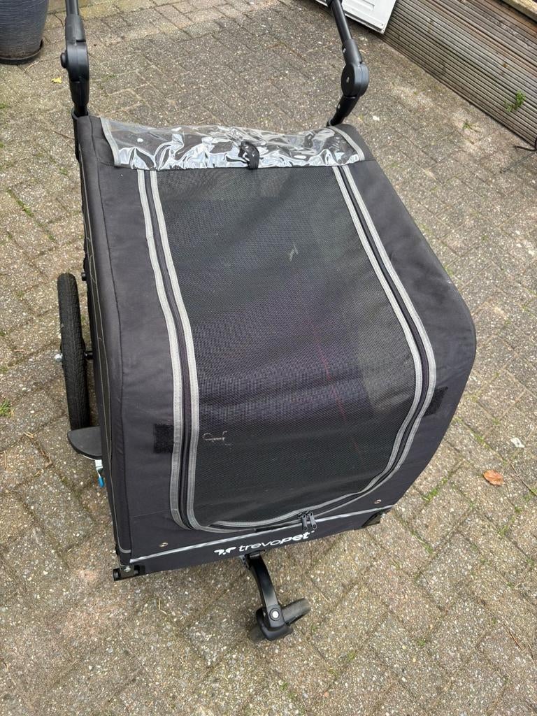 Honden fietskar Trevopet, Ophalen, Hondenkar