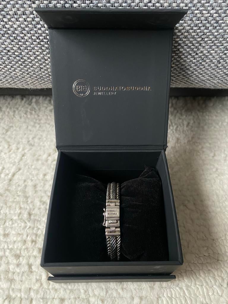 Buddha to Buddha Edwin Armband Zilver, Ophalen of Verzenden, Gebruikt, Zilver