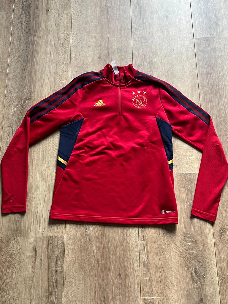 Ajax trainingsvest maat 152-158 zo goed als nieuw, Ophalen of Verzenden, Zo goed als nieuw, Jongen of Meisje, Trui of Vest