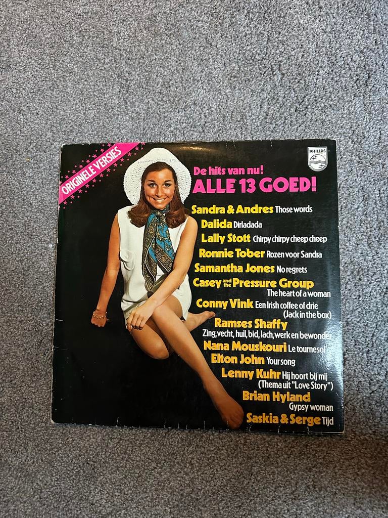 Alle 13 Goed! Originele Versies LP - Diverse Artiesten, Gebruikt, Ophalen of Verzenden, 1970 - 1979, Complilatie