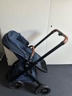 Dubatti Combiwagen Cognac/Blauw met Reiswieg en Luiertas, Gebruikt, Combiwagen, Met reiswieg, Ophalen