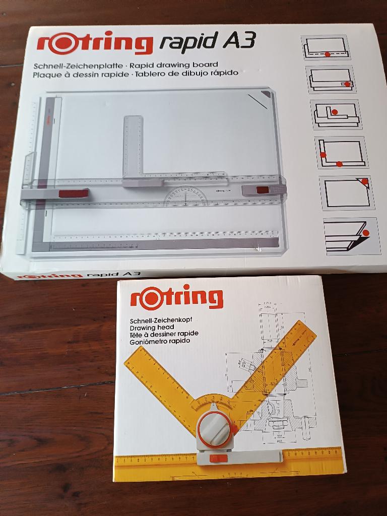 Rotring Rapid A3-formaat Tekentafel, Doe-het-zelf en Verbouw, Tekentafels, Verzenden, Gebruikt, Minder dan 130 cm