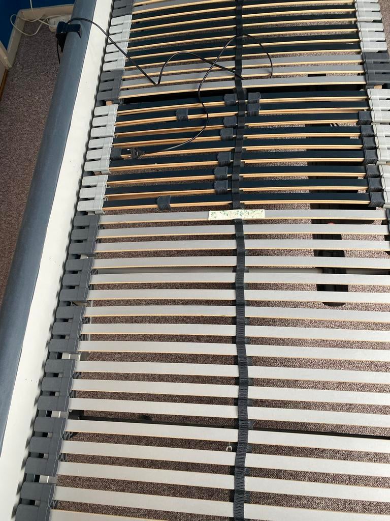 Elektrische lattenbodem 200x90 - TotaalBED, Huis en Inrichting, Ophalen, Gebruikt, 90 cm, Eenpersoons