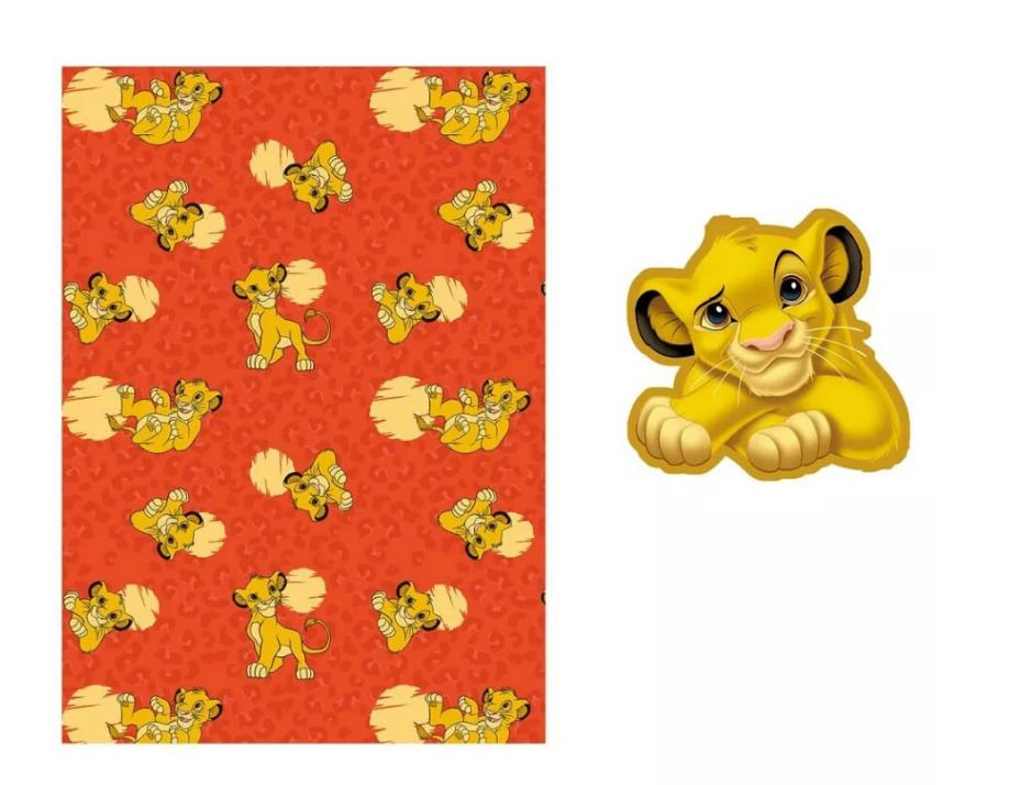 Lion King Fleece Deken met Gevormd Kussen - Disney, Ophalen of Verzenden, Nieuw