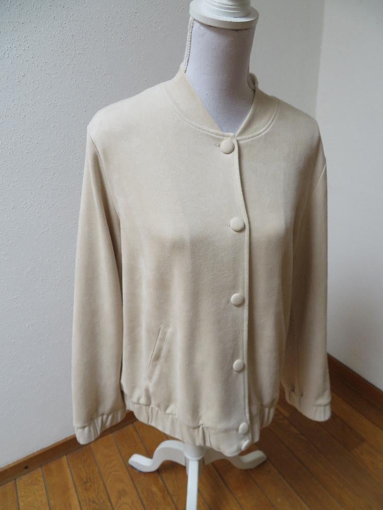 X75 ZOSO nieuw suèdine vest jasje ivoor wit L 42/44, Wit, Maat 42/44 (L), Nieuw, Ophalen of Verzenden