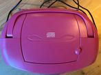Roze Radio met CD-speler bigben, Ophalen of Verzenden, Gebruikt, Radio, Met cd-speler