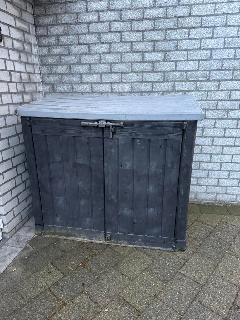 Keter container ombouw, Ophalen, Zo goed als nieuw, Kunststof, Containerberging