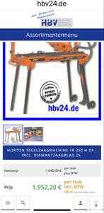 Clipper tegelzaagtafel TR 250 H DF, Ophalen of Verzenden, Gebruikt, Overige typen