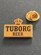 Tuborg Beer Pin - Gouden Emaille Speld met Kroon, Verzamelen, Speldjes, Pins en Buttons, Tuborg, Ophalen of Verzenden, Zo goed als nieuw