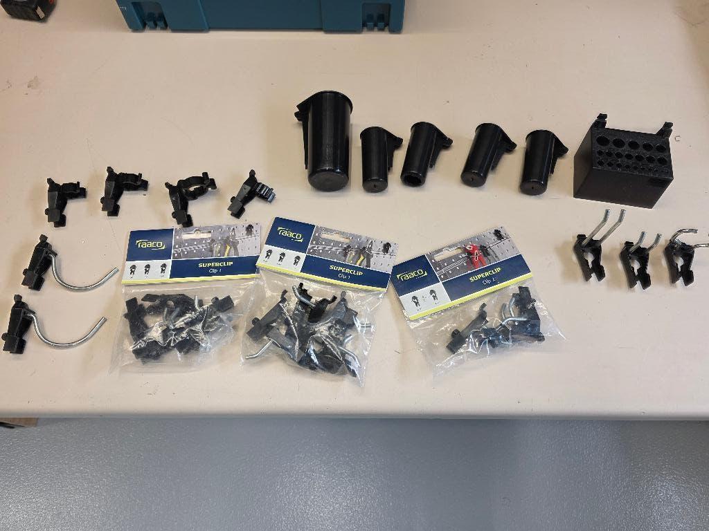 Raaco clip onderdelen voor Raaco gereedschap wandpaneel, Ophalen of Verzenden, Zo goed als nieuw