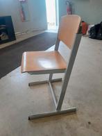 Stoel metaal en hout 30 stuks, Huis en Inrichting, Stoelen, Ophalen, Gebruikt, Bruin, Vijf, Zes of meer stoelen