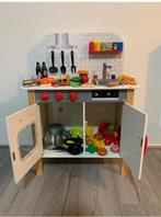 Houten speelkeuken met accessoires, Ophalen of Verzenden, Zo goed als nieuw, Hout, Speelkeuken