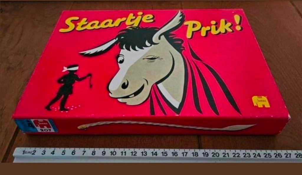 Staartje Prik- Org. Vintage spel- compleet- Verzend ook!, Hobby en Vrije tijd, Gezelschapsspellen | Overige, Ophalen