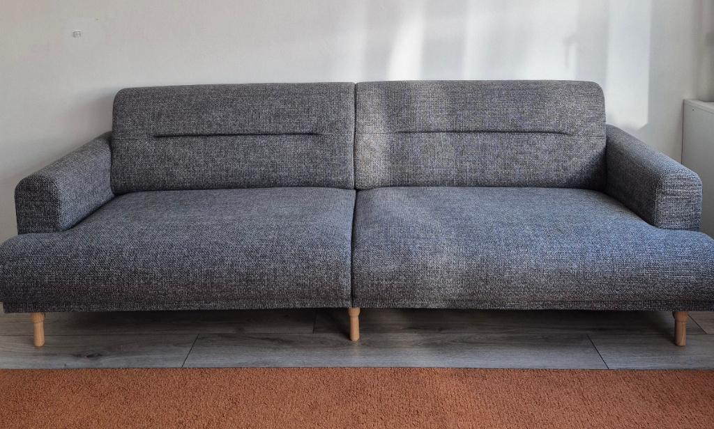 3-zits bank – Lichtgrijs, modern en comfortabel, Huis en Inrichting, Banken | Bankstellen, Ophalen, Minder dan 75 cm, Driepersoons