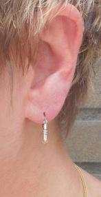 Zilveren oorringen Bali unisex nr.1698, Sieraden, Tassen en Uiterlijk, Oorbellen, Hangers, Verzenden, Zo goed als nieuw, Zilver